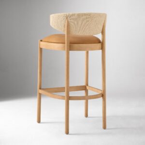 Zuwena Leather Counter Stool