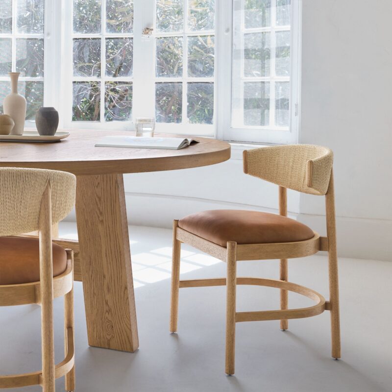Zuwena Leather Dining Chair