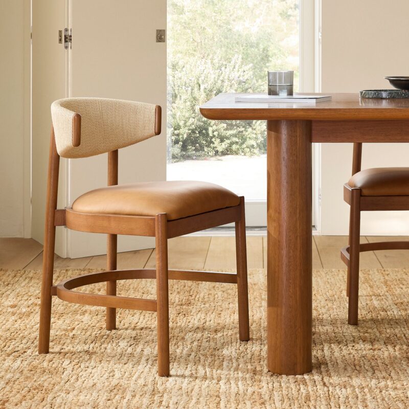Zuwena Leather Dining Chair