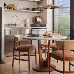 Zuwena Leather Dining Chair